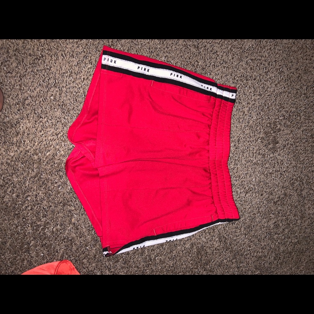 Red shorts pink Victoria secret